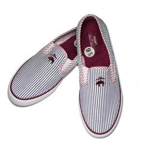 Sperry for Brooks Brothers Sneaker Shoes Seersucker Striped Men's Size 9.5M